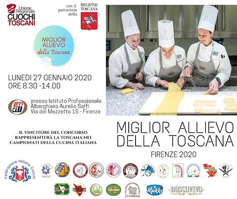 Concorso “Il miglior allievo degli istituti alberghieri della Toscana” – Firenze 27 gennaio 2020